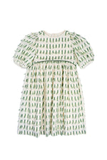 LEYLA DRESS GREEN TASSELS - KOKORI Kids