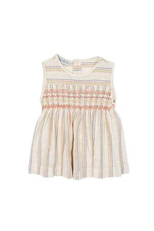 NARIN BLOUSE NATURAL - RAINBOW STRIPES - KOKORI Kids