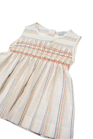 NARIN BLOUSE NATURAL - RAINBOW STRIPES - KOKORI Kids