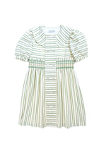 PARLA DRESS GREEN STRIPES - KOKORI Kids